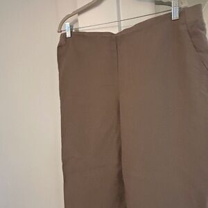J. Jill Brown Linen Pants.  Size L